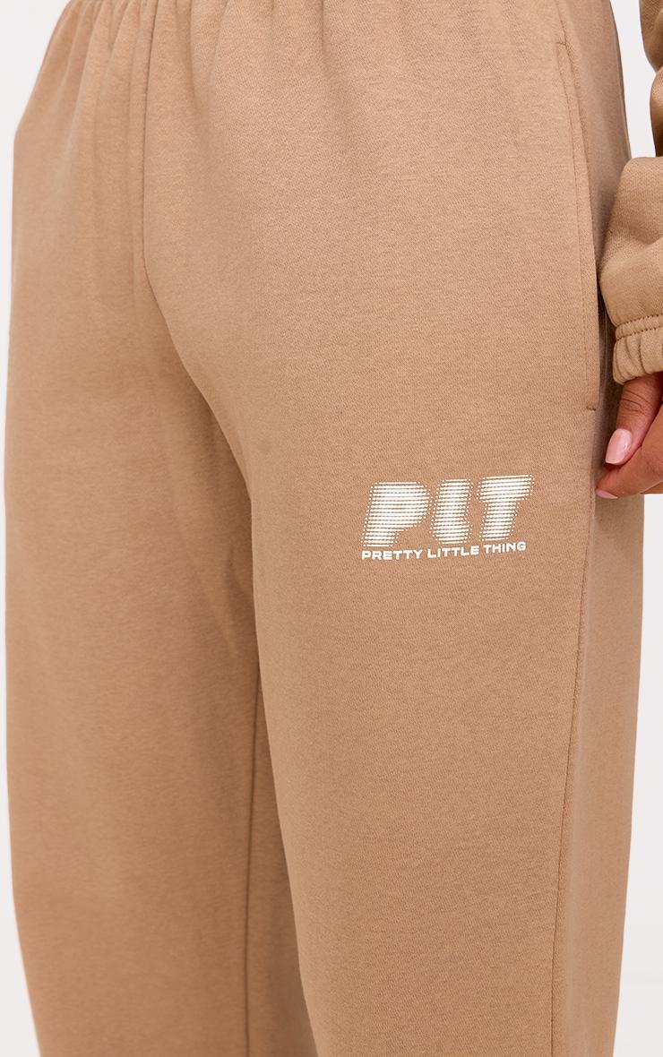 PRETTYLITTLETHING Taupe Oversized Cuffed Sweatpants Product Image