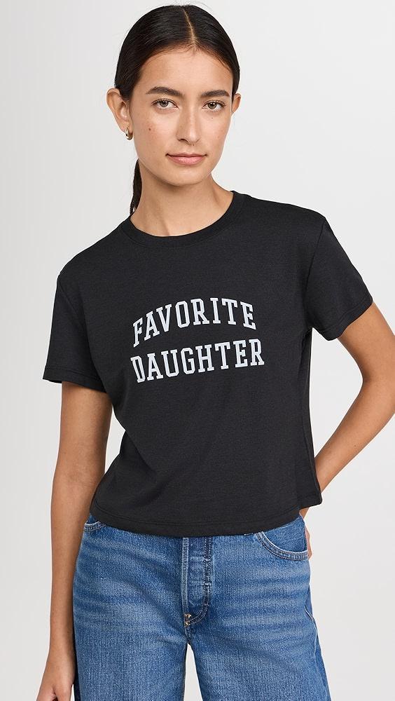 Favorite Daughter Favorite Daughter Cropped Collegiate Tee | Shopbop Product Image