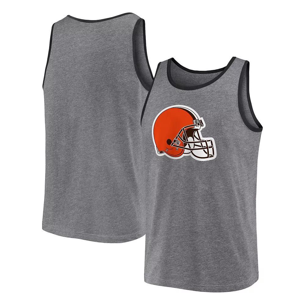 Men's Fanatics Branded  Heather Gray Cleveland Browns Primary Tank Top, Size: Medium, Grey Product Image