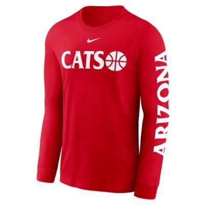 Men's Nike  Red Arizona Wildcats Basketball Icon Two-Hit Long Sleeve T-Shirt, Size: 2XL Product Image