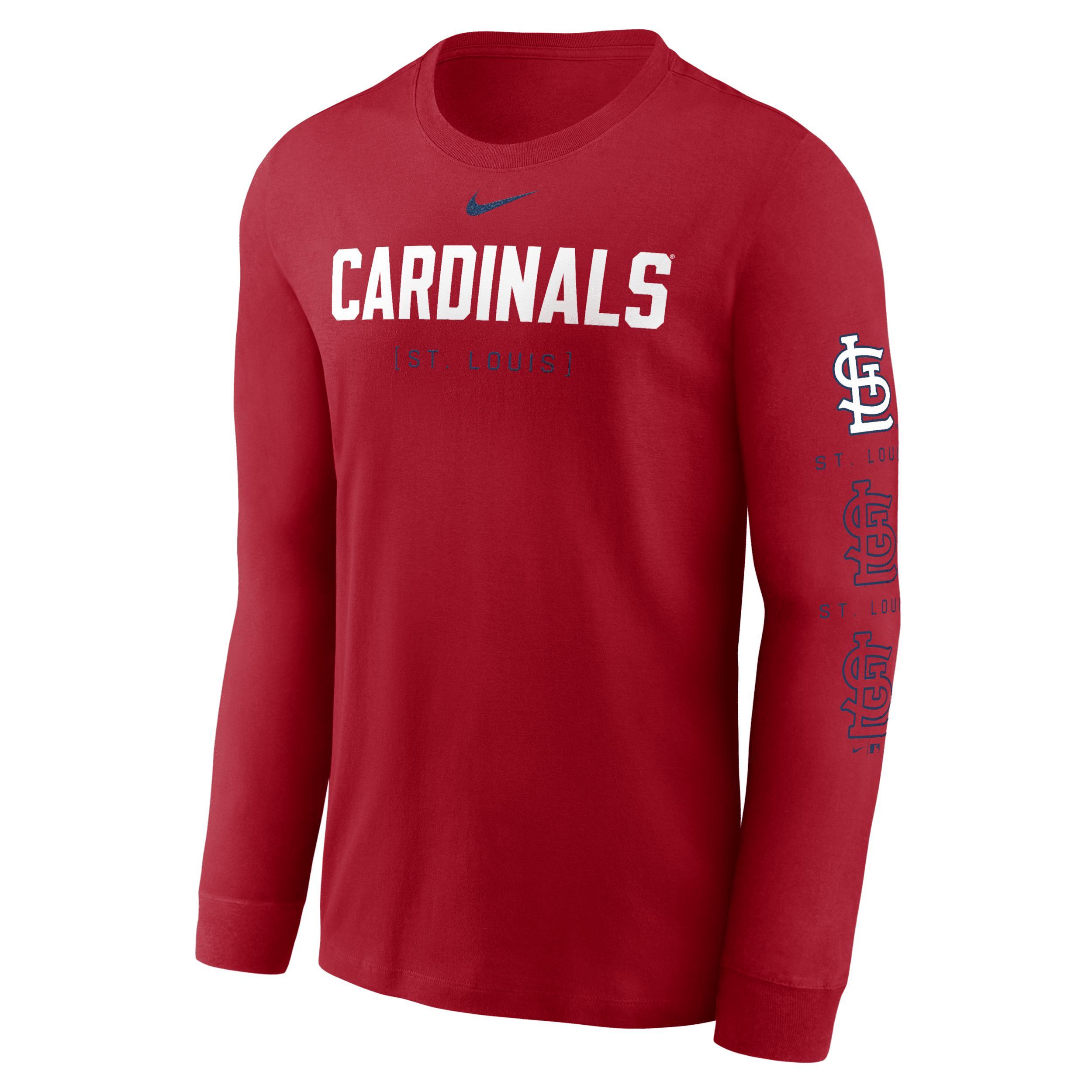 Mens Nike Red St. Louis Cardinals Repeater Long Sleeve T-shirt Product Image