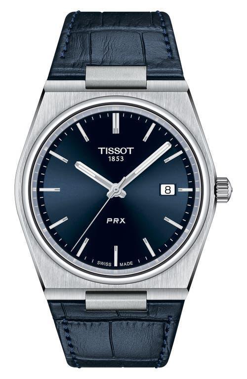 Tissot Mens Prx Automatic Stainless Steel Tonneau Bracelet Watch Product Image