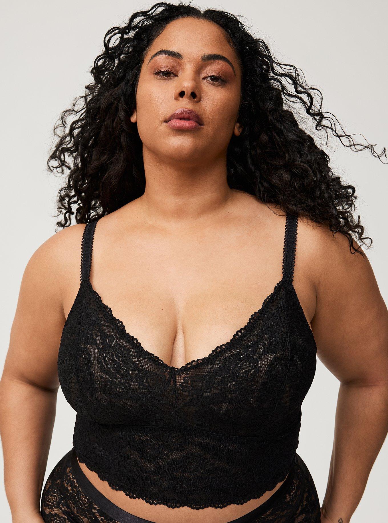 Unlined Lace Crop Bralette Product Image
