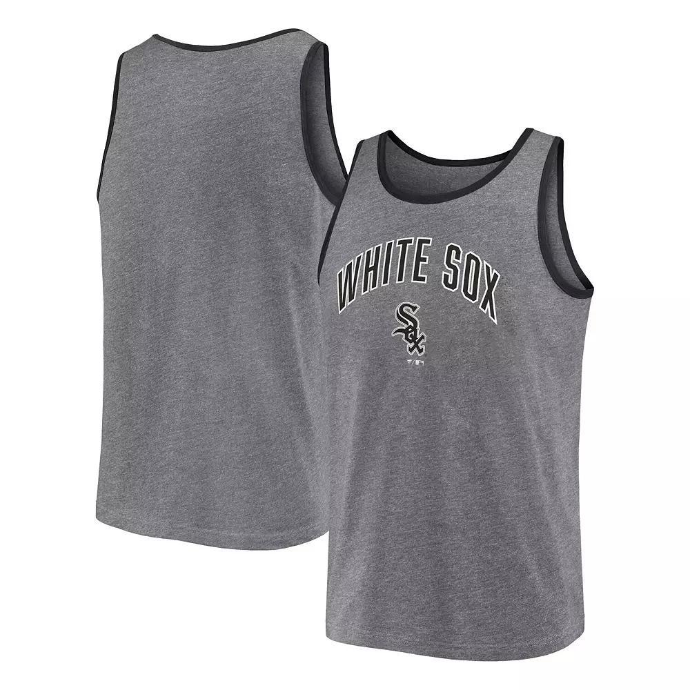 Men's Fanatics Branded  Heather Gray Chicago White Sox Primary Tank Top, Size: 2XL, Grey Product Image