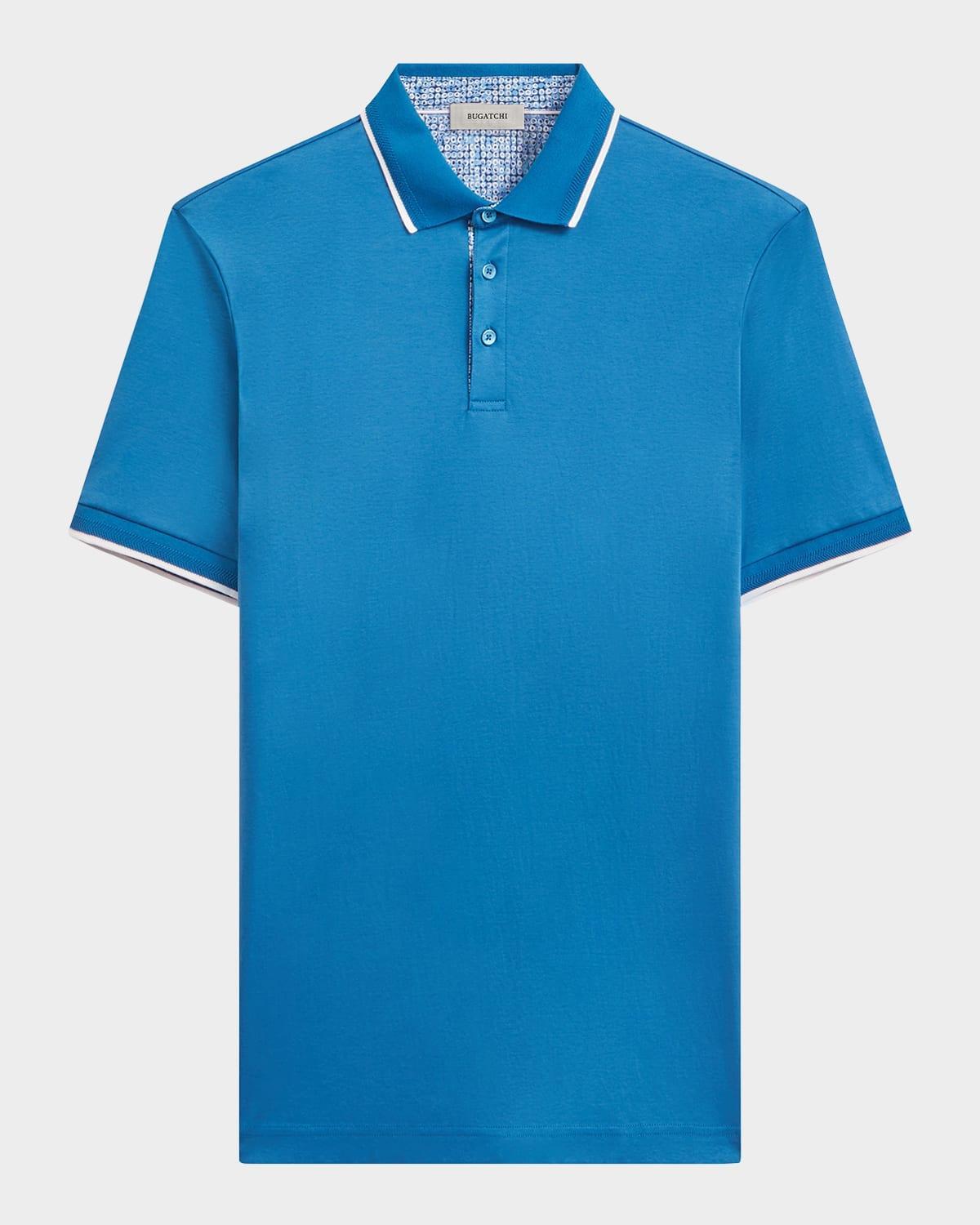 Mens Cotton Tipped Polo Shirt Product Image