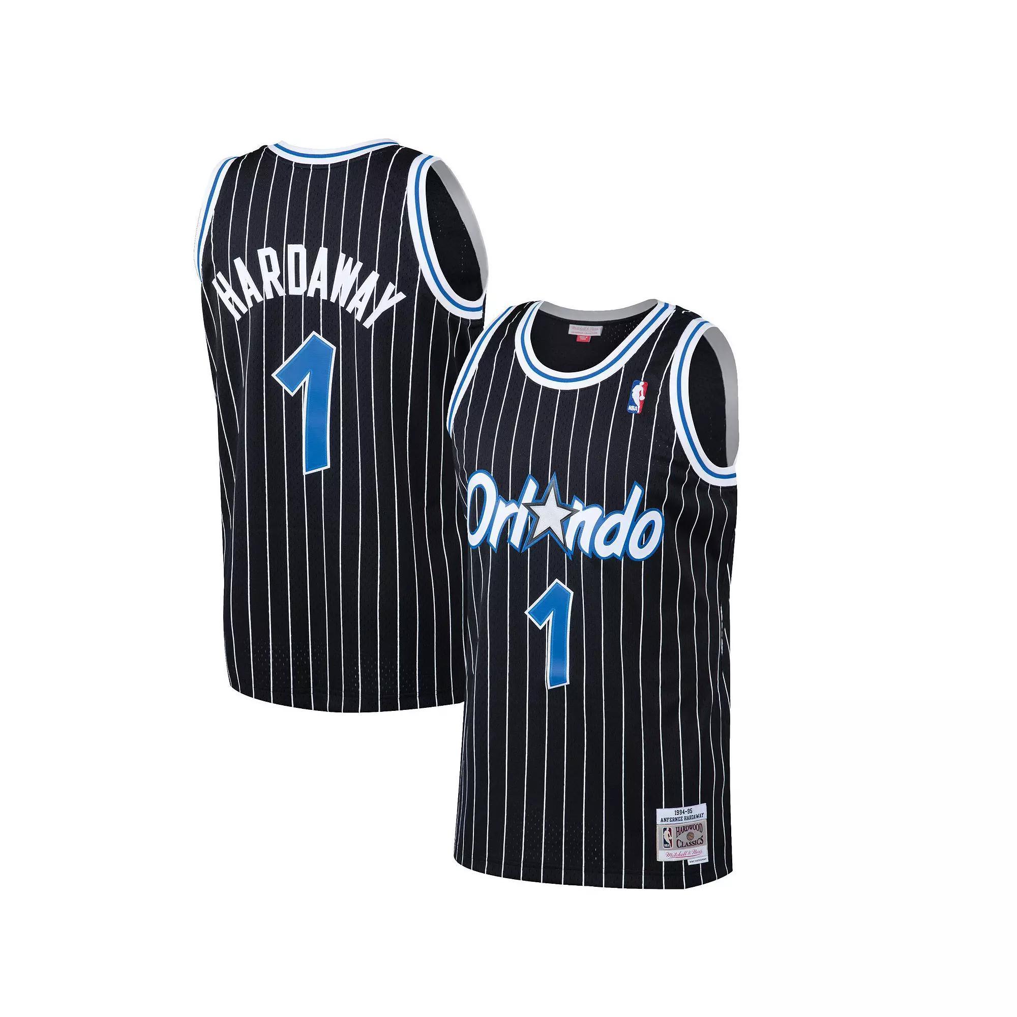 Men's Mitchell & Ness Penny Hardaway Black Orlando Magic 1994-95 Hardwood Classics Swingman Jersey, Size: 2XL, Mag Black Product Image