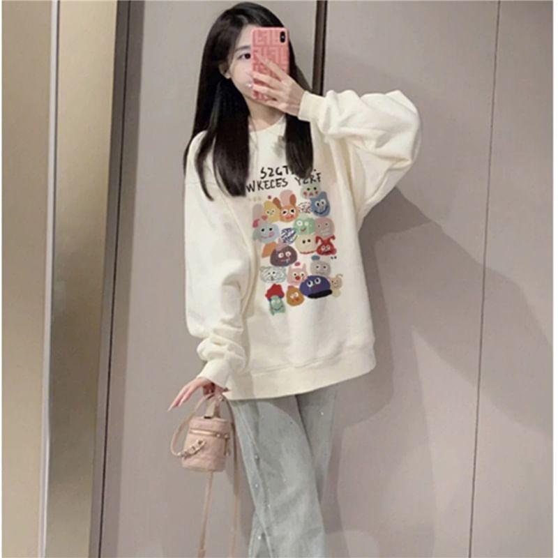 Crewneck Print Pullover Product Image