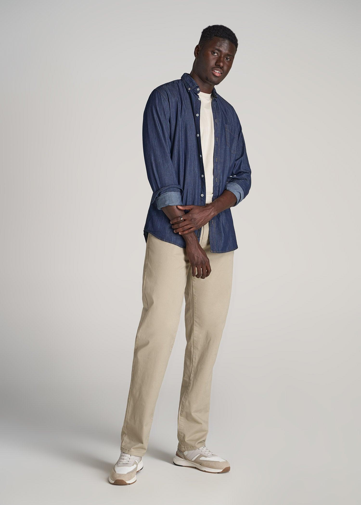 Mason RELAXED Chinos for Tall Men in Chocolate Product Image