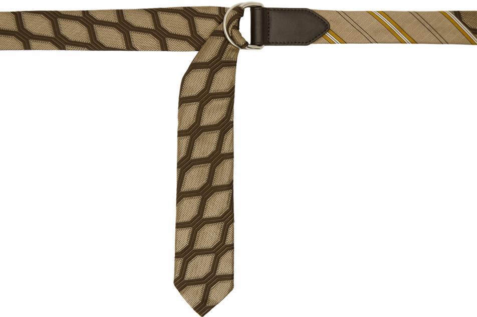 DRIES VAN NOTEN Belts In Neutrals Product Image