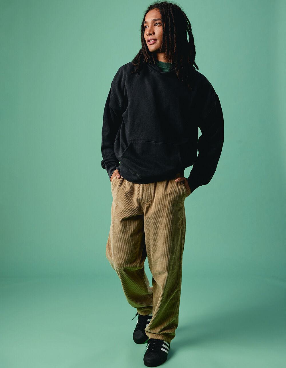 RSQ Mens Washed Straight Fit Corduroy Pants - HONEY Product Image