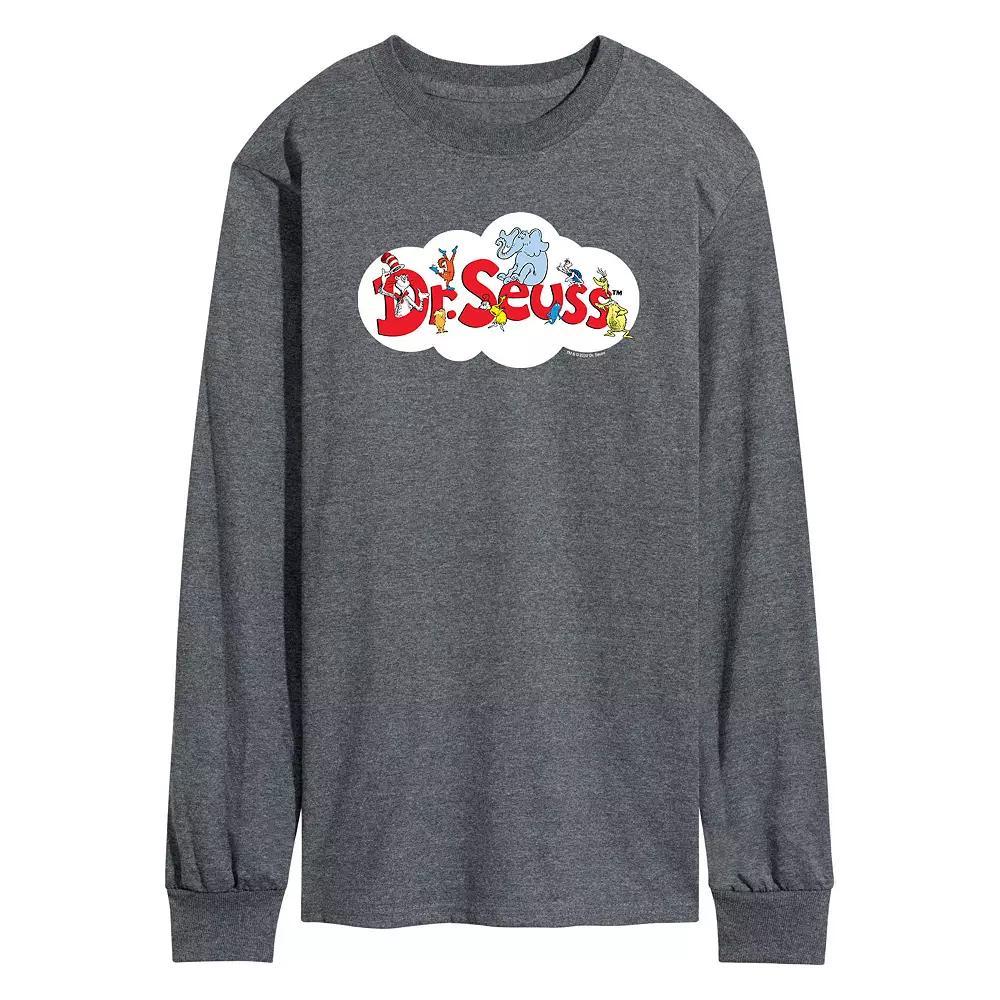 Mens Dr. Seuss Cloud Logo Tee Grey Product Image