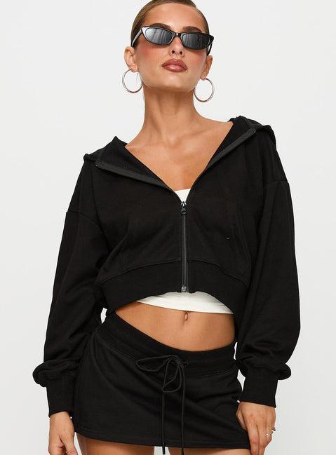 Revive Zip Through Hoodie Black Product Image