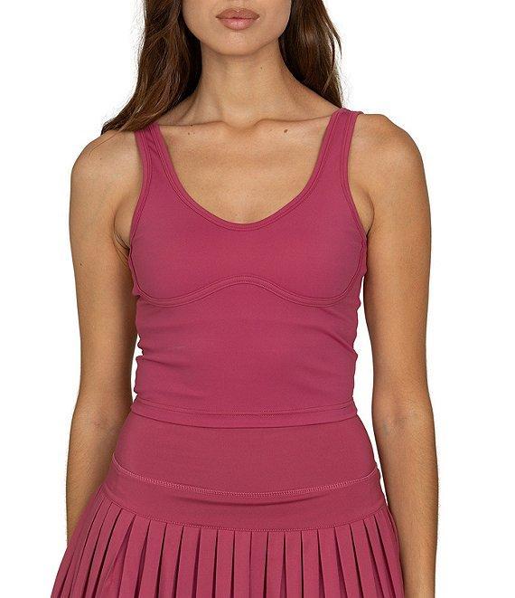 GOLD HINGE Sweetheart Neckline Scoop Back Lined Mid Length Bra Product Image
