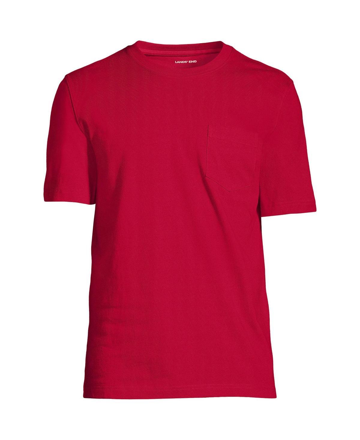 Big & Tall Lands' End Super Pocket Tee, Men's, Size: Large Tall, Gray Grey Product Image