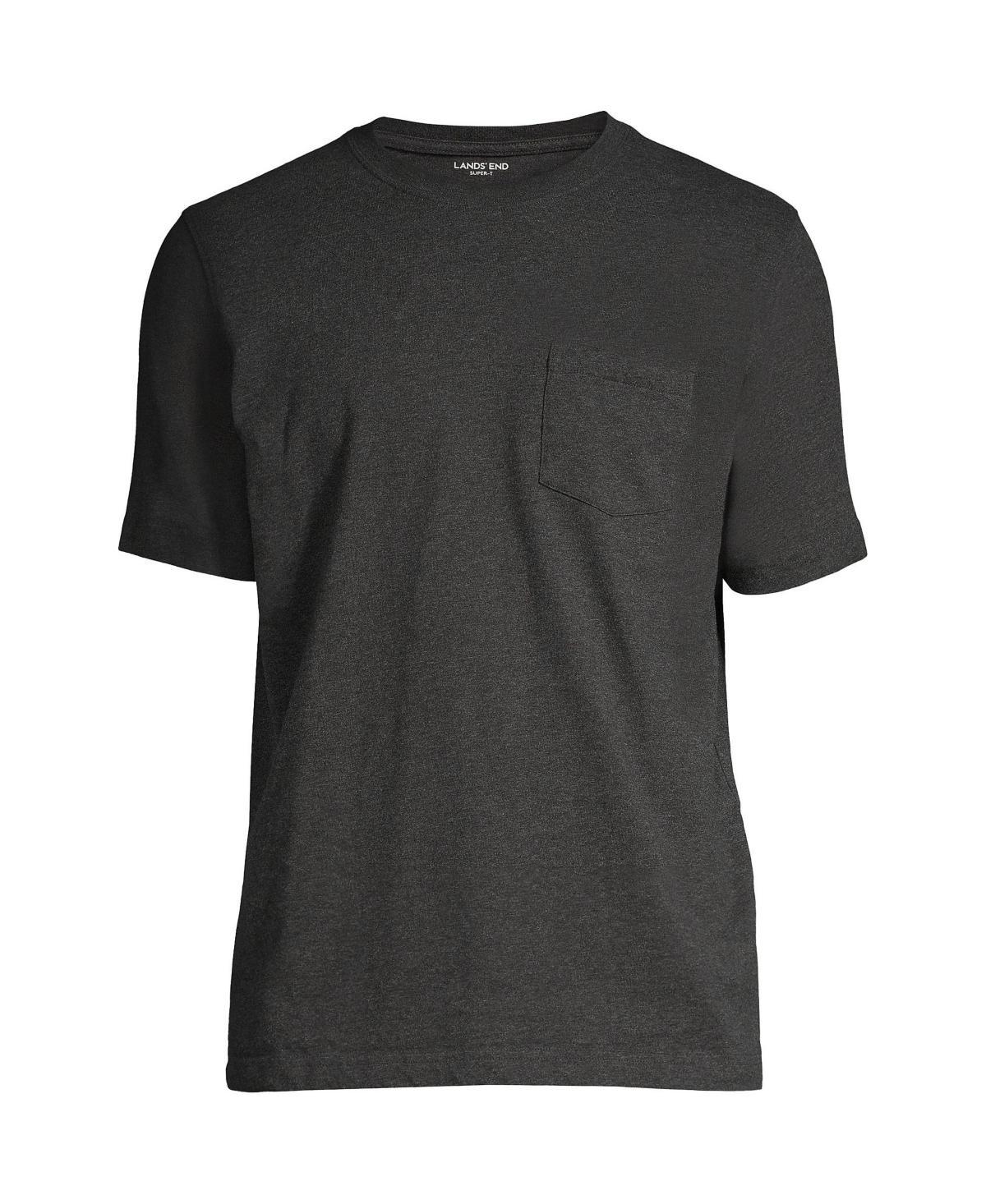 Men's Land's End Super-T Short Sleeve T-Shirt with Pocket, Size: XL, Rich Red Product Image