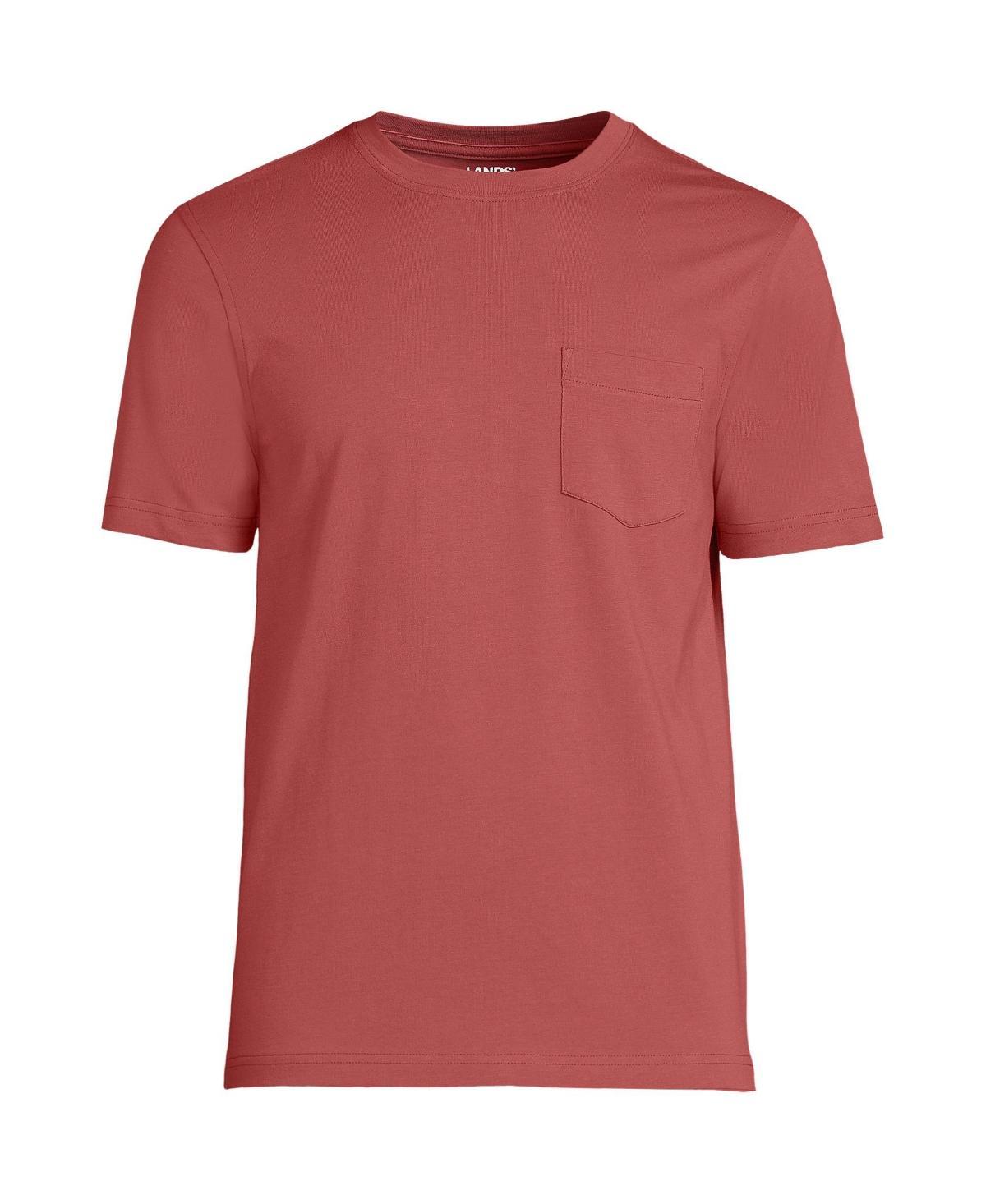 Men's Lands' End Supima Pocket Tee, Size: Medium, White Product Image