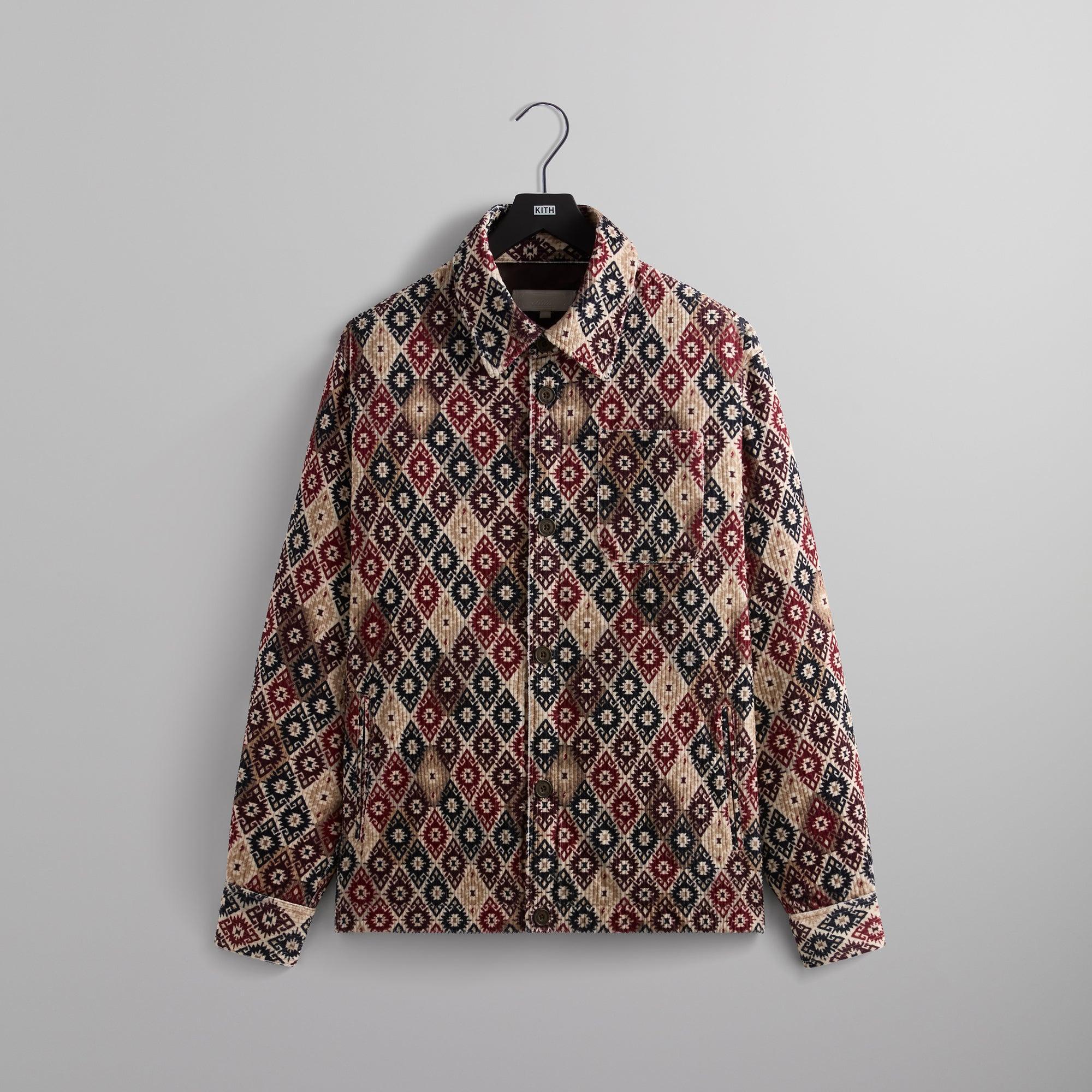 Kith Kilim Mosaic Brixton Puffed Shirt Jacket - Waffle Male Product Image