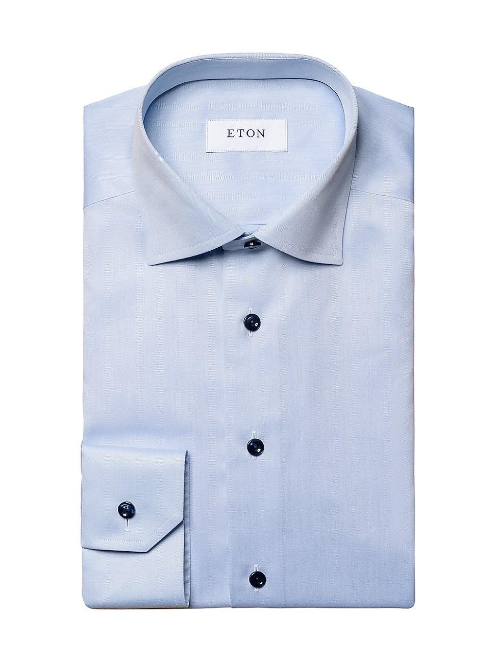 Mens Slim Fit Twill Dress Shirt Product Image