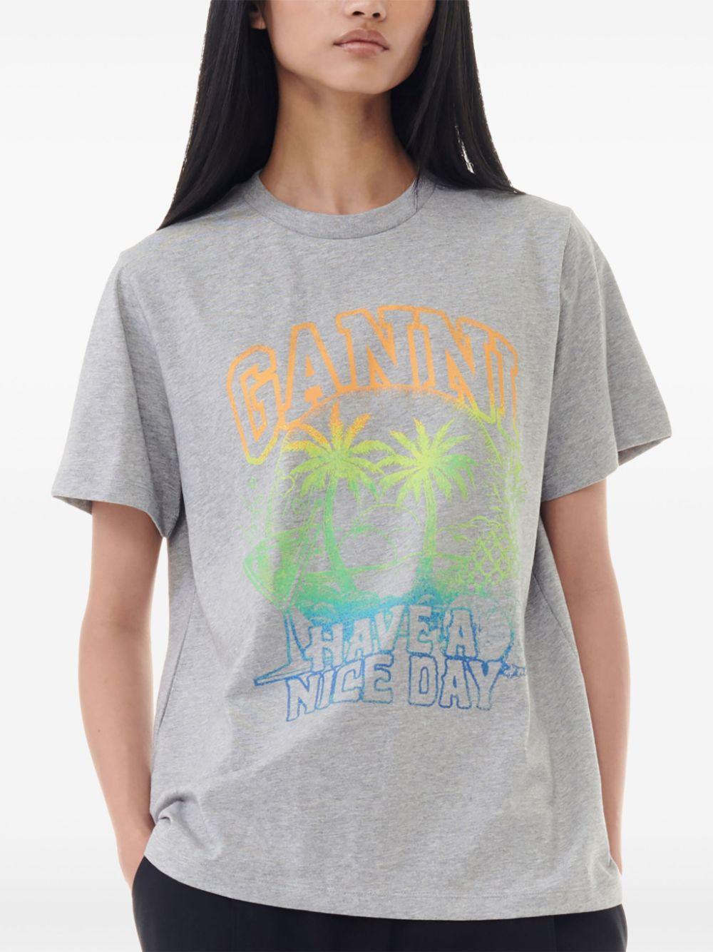 logo-print cotton T-shirt Product Image