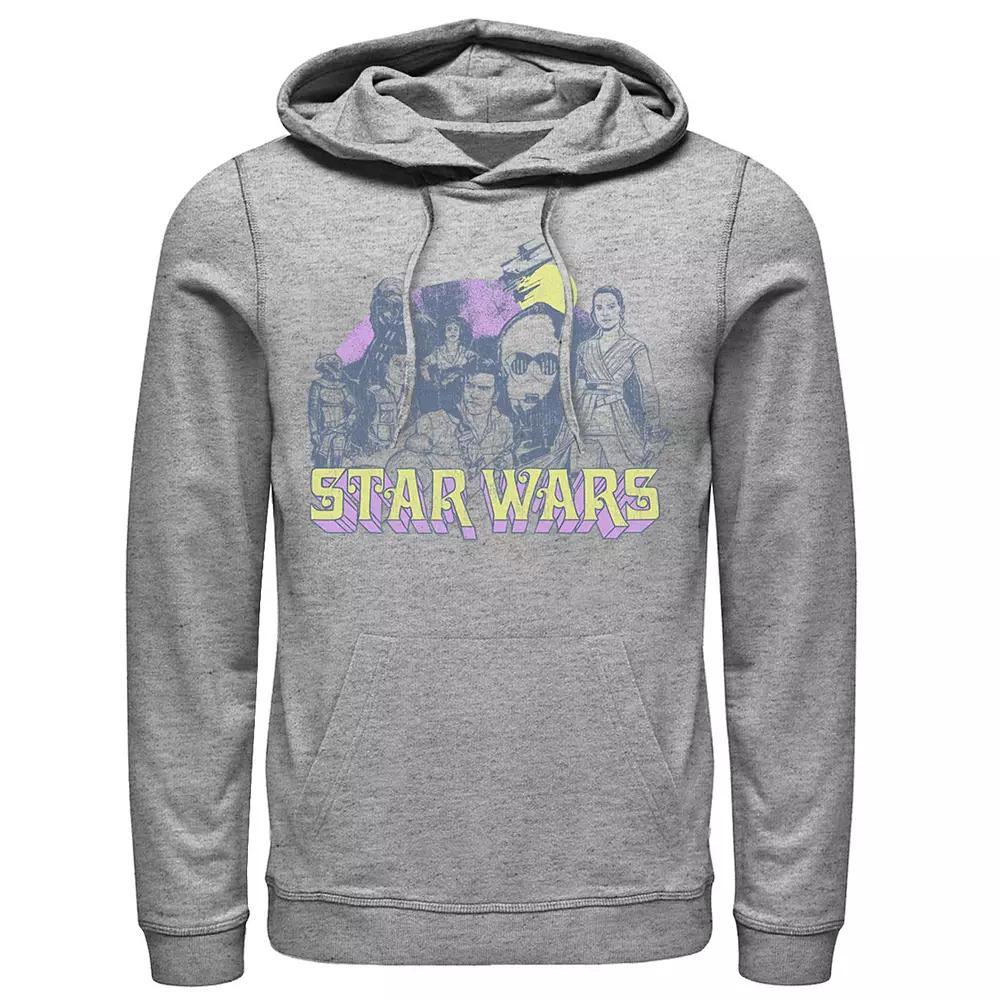 Men's Outer Banks Sunset Waves Logo Hoodie, Boy's, Size: XXL, Athletic Grey Product Image