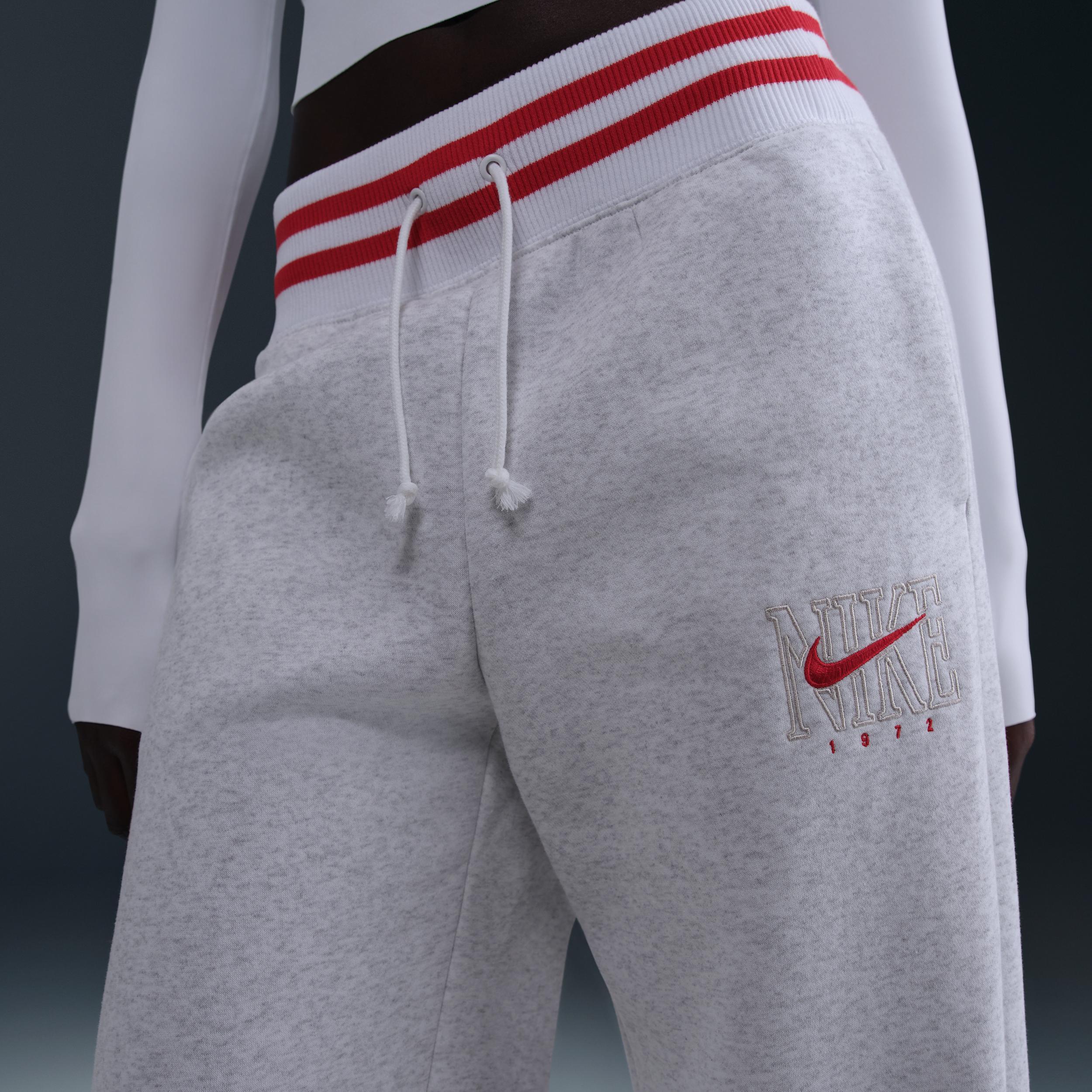 Women's Nike Sportswear Phoenix Fleece High-Waisted Wide-Leg Graphic Pants Product Image