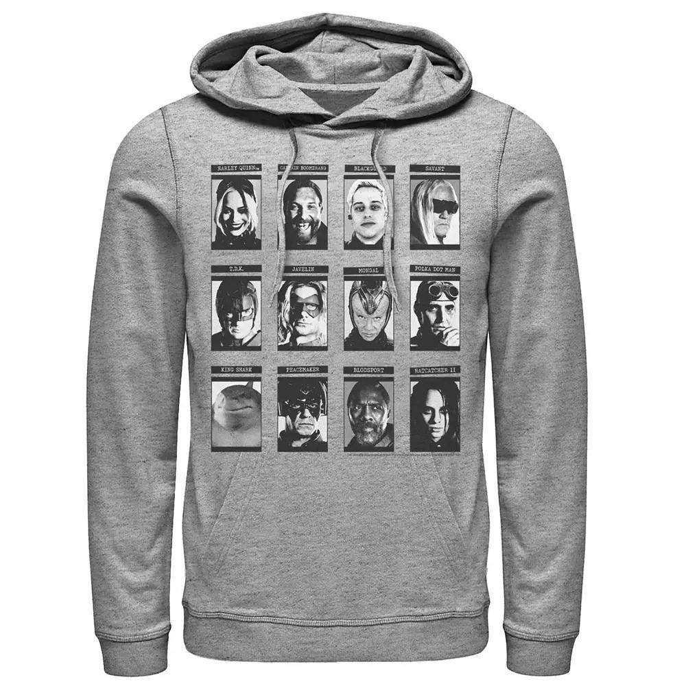 Men's The Suicide Squad Team Board Hoodie, Size: Small, Athletic Grey Product Image