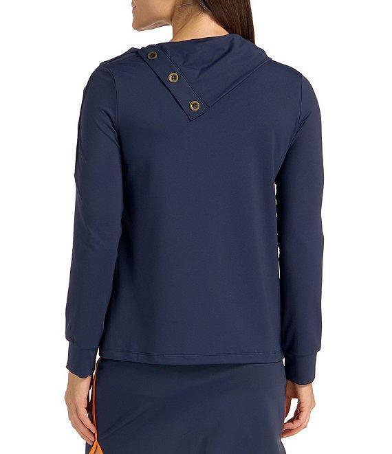 SwingDish Confetti Collection Hazel Cowl Neck Long Sleeve Shirt Product Image