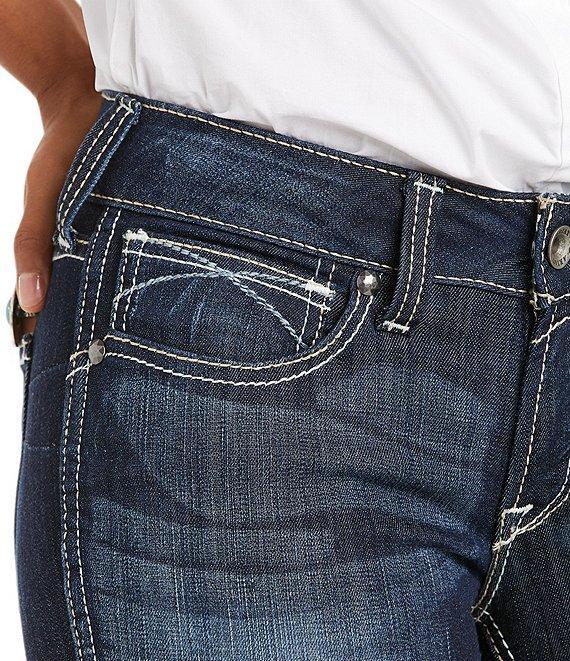 Ariat Ella Mid Rise Skinny Leg Stretch Denim Jeans Product Image
