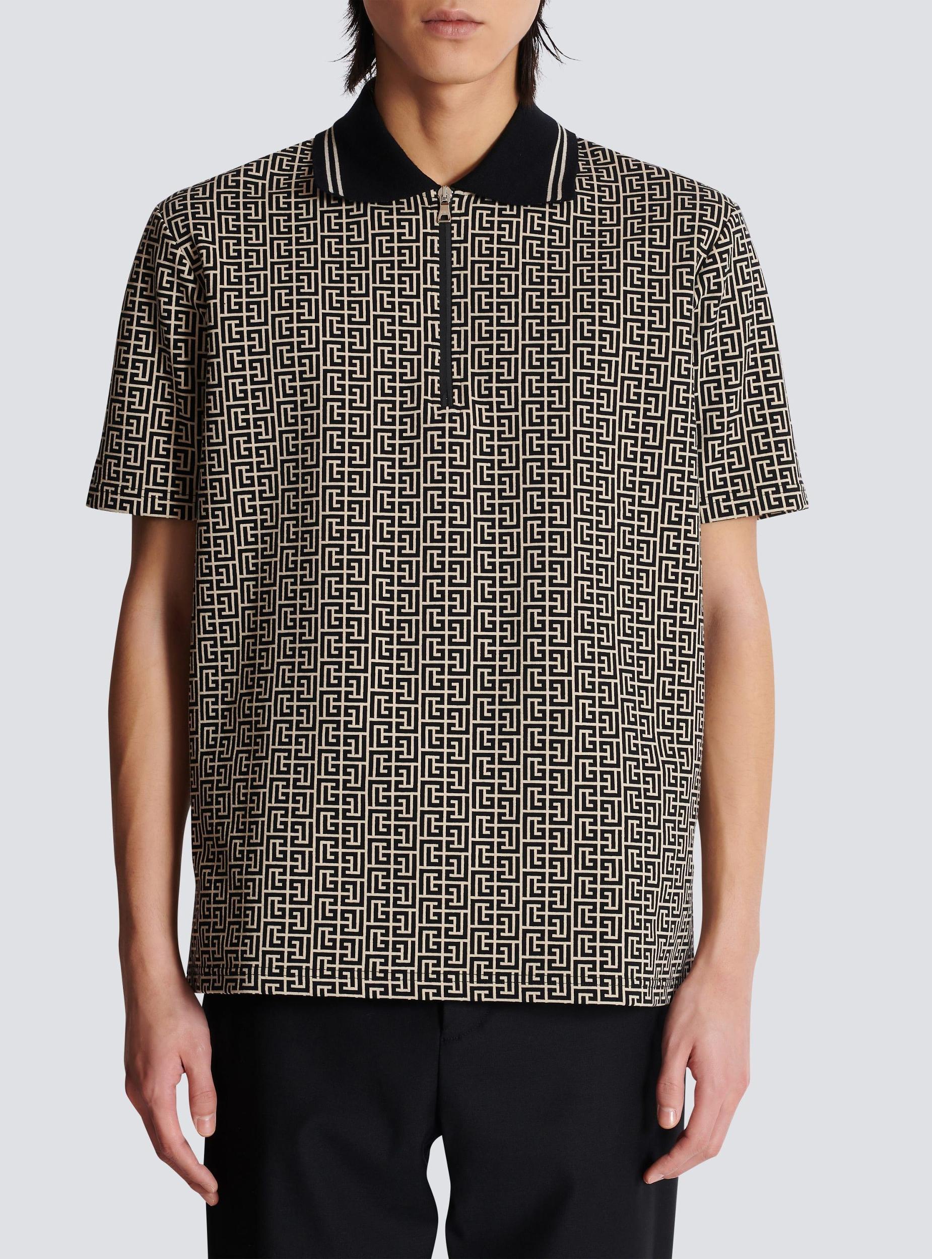 PB Labyrinth jacquard polo shirt Product Image
