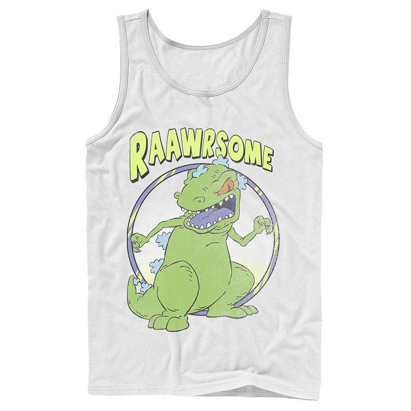 Men's RugRats Reptar Raawrsome Tank Top, Boy's, Size: Small, Grey Product Image