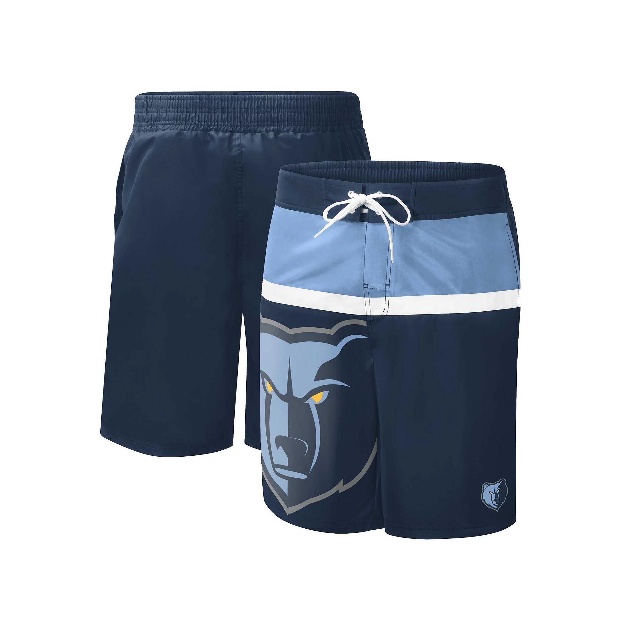 Men's G-III Sports by Carl Banks Navy Memphis Grizzlies Sea Wind Swim Trunks, Size: Medium, Grz Blue Product Image