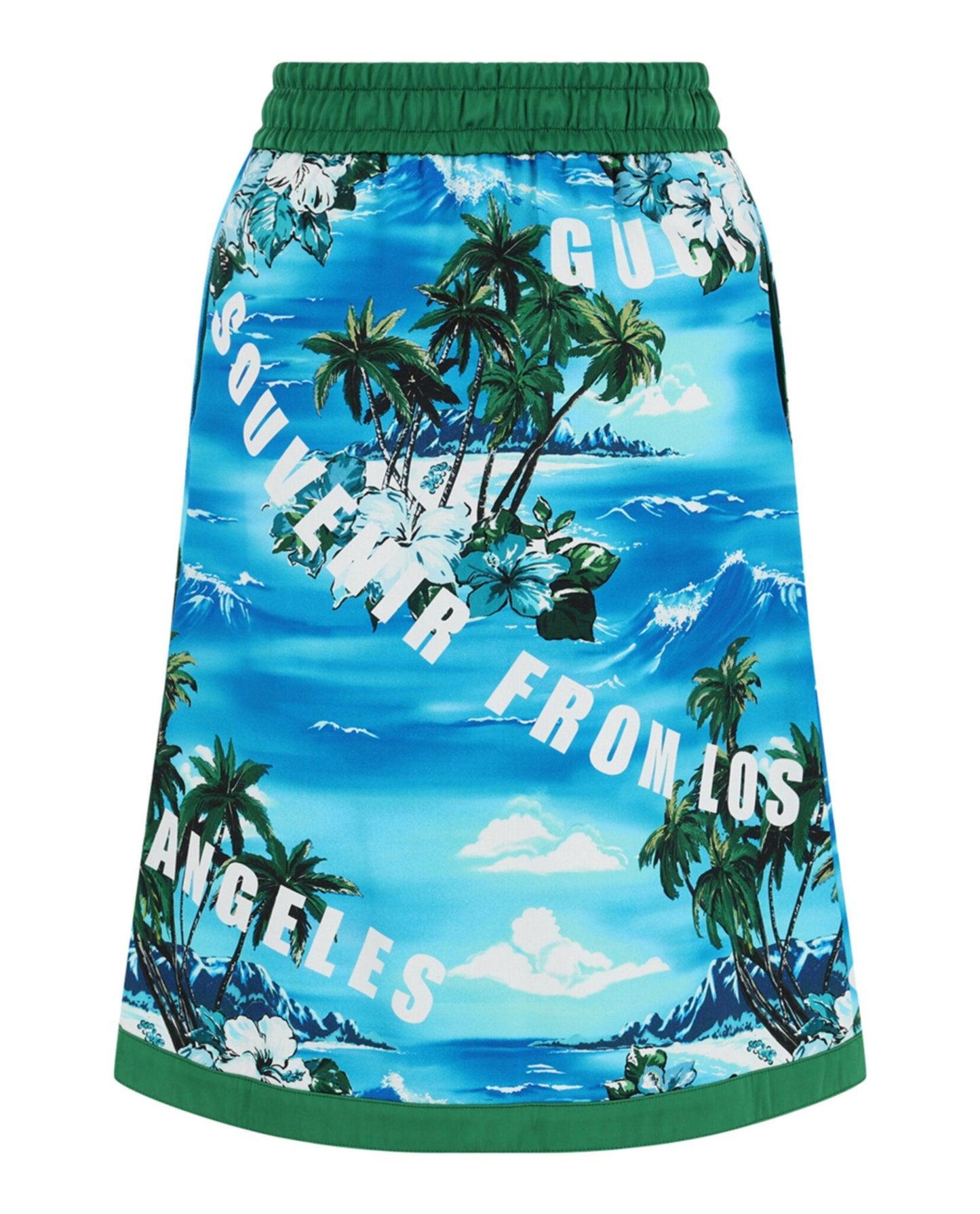 Gucci Hawaiian Printed Knee-Length Skirt Product Image