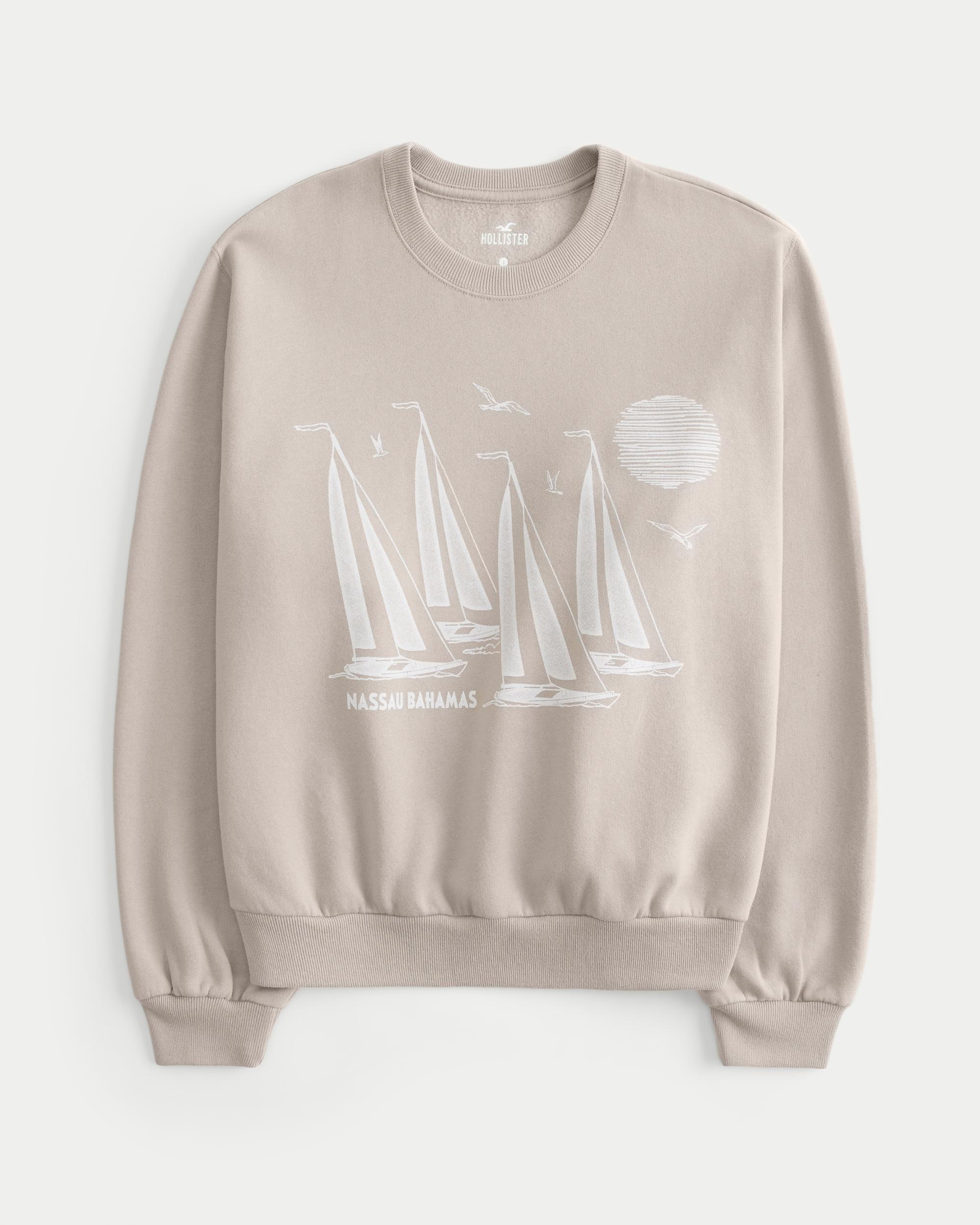 Easy Nassau Bahamas Graphic Crew Sweatshirt Product Image