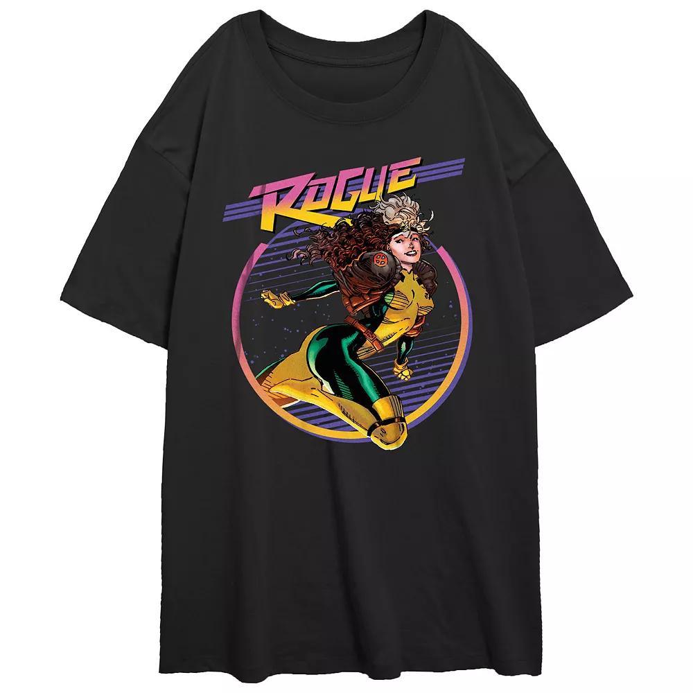 Juniors' X-Men Rogue Poster Oversized Graphic Tee, Girl's, Size: Medium, Black Product Image