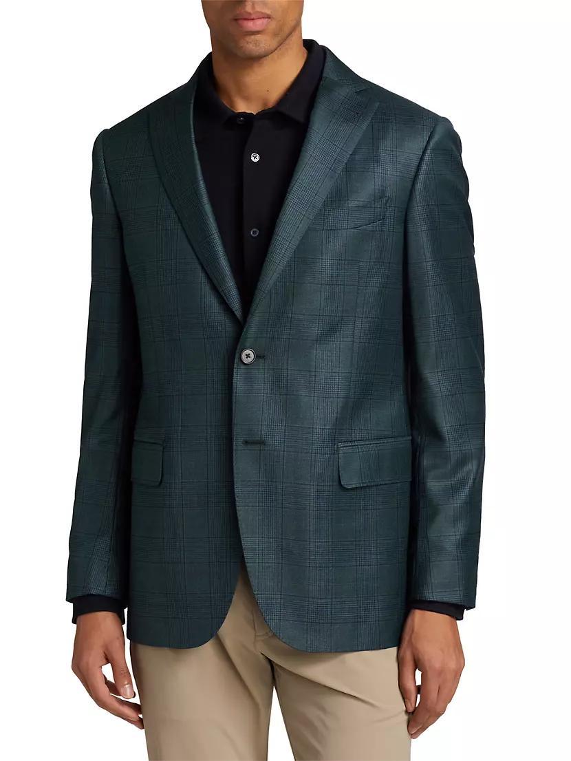 COLLECTION Plaid Wool Two-Button Sport Coat Product Image
