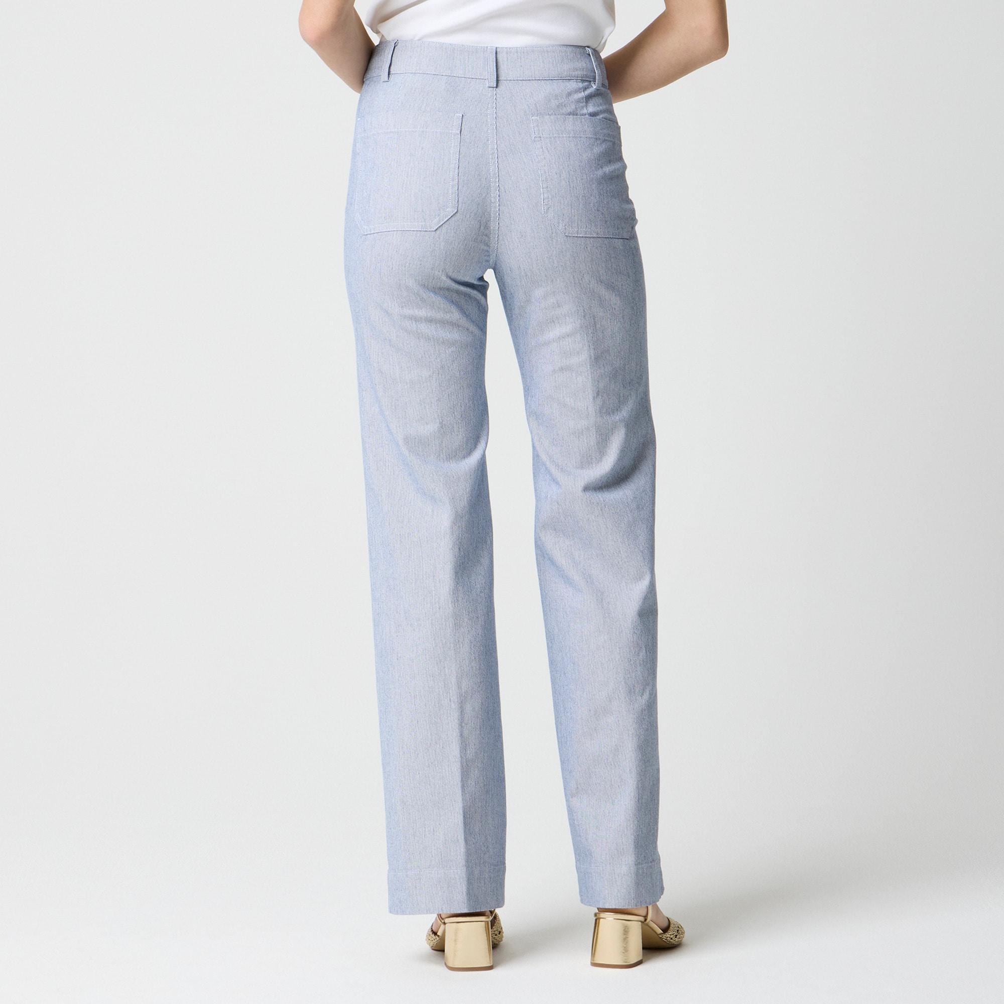 Lizzie high-rise patch-pocket wide-leg pant Product Image