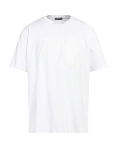 HERNO Man T-shirt White Size 42 Cotton, Elastane, Polyamide Product Image