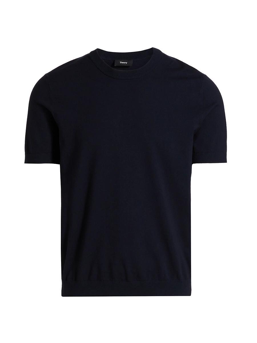 Mens Soris Knit Crewneck Elasticized Hem T-Shirt Product Image