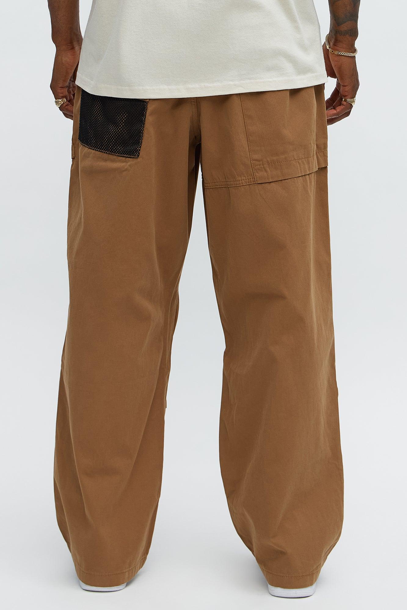 Baggy Lester Cargo Pants - Brown Product Image