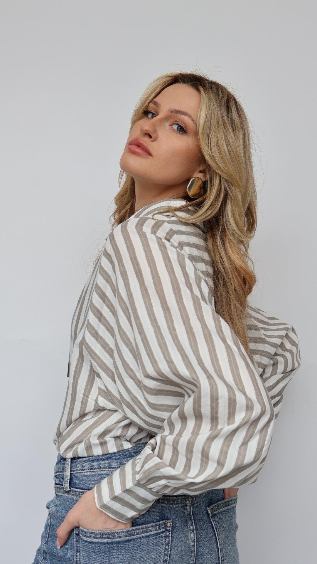 Classic Stripe Button Down Product Image
