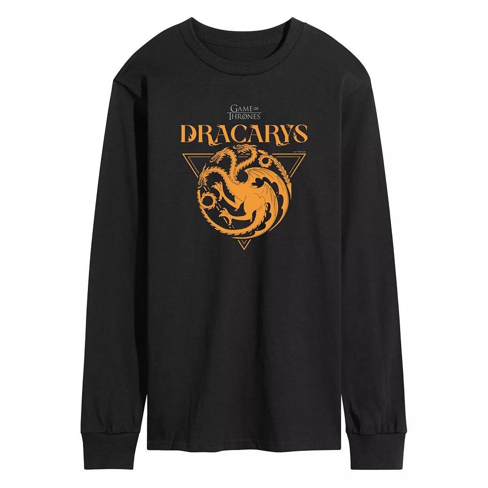 Mens Game Of Thrones Dracarys Long Sleeve Graphic Tee Product Image