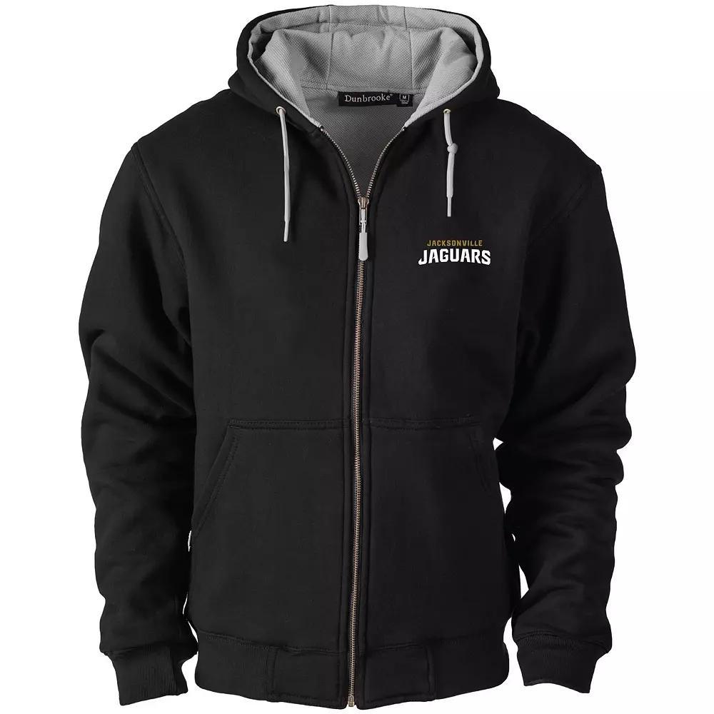 Men's Dunbrooke Black Jacksonville Jaguars Craftsman Thermal-Lined Full-Zip Hoodie, Size: Large Product Image
