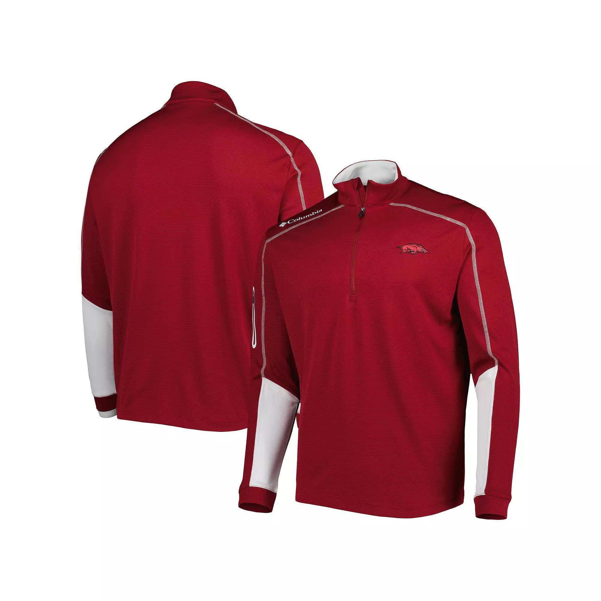 Men's Columbia Cardinal Arkansas Razorbacks Shotgun 2.0 Omni-Wick Quarter-Zip Jacket, Size: XL, Red Product Image