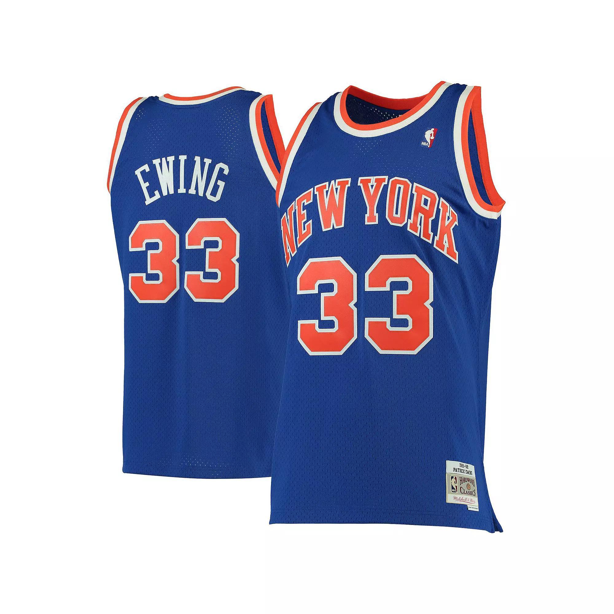 Mens Mitchell & Ness Patrick Ewing New York Knicks 1991-92 Hardwood Classics Swingman Jersey Product Image