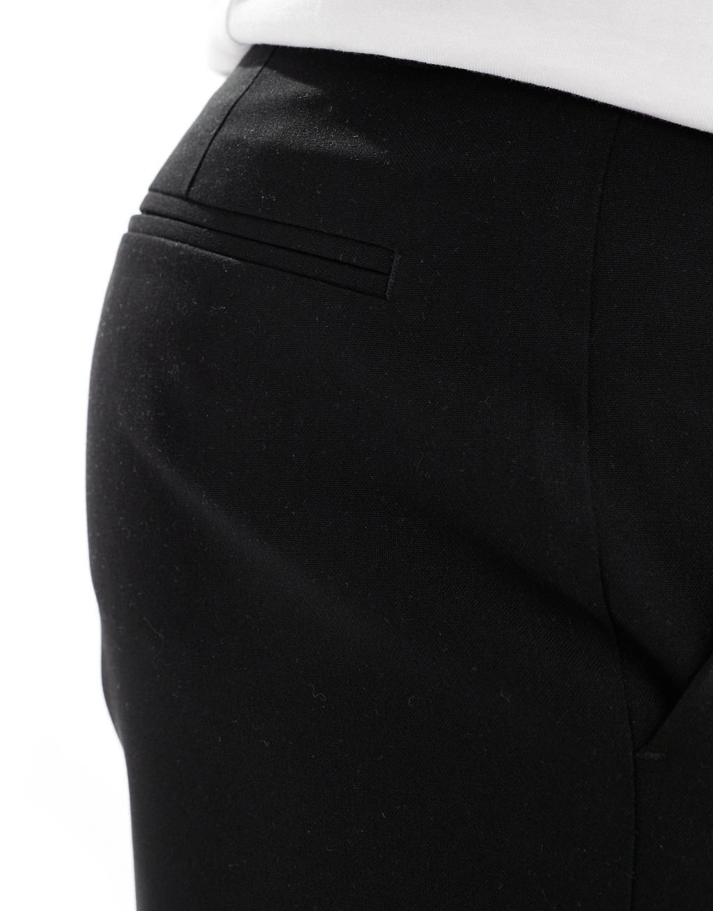 ASOS DESIGN straight suit pants in black Product Image