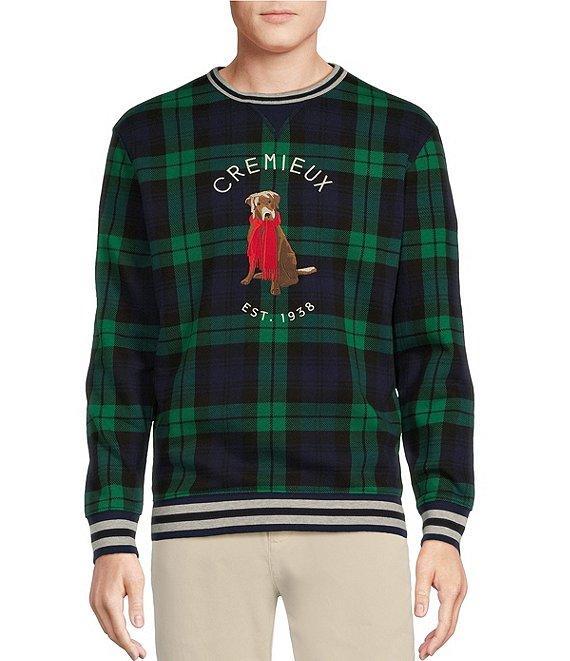 Cremieux Blue Label Blackwatch Plaid Chuck Sweatshirt Product Image