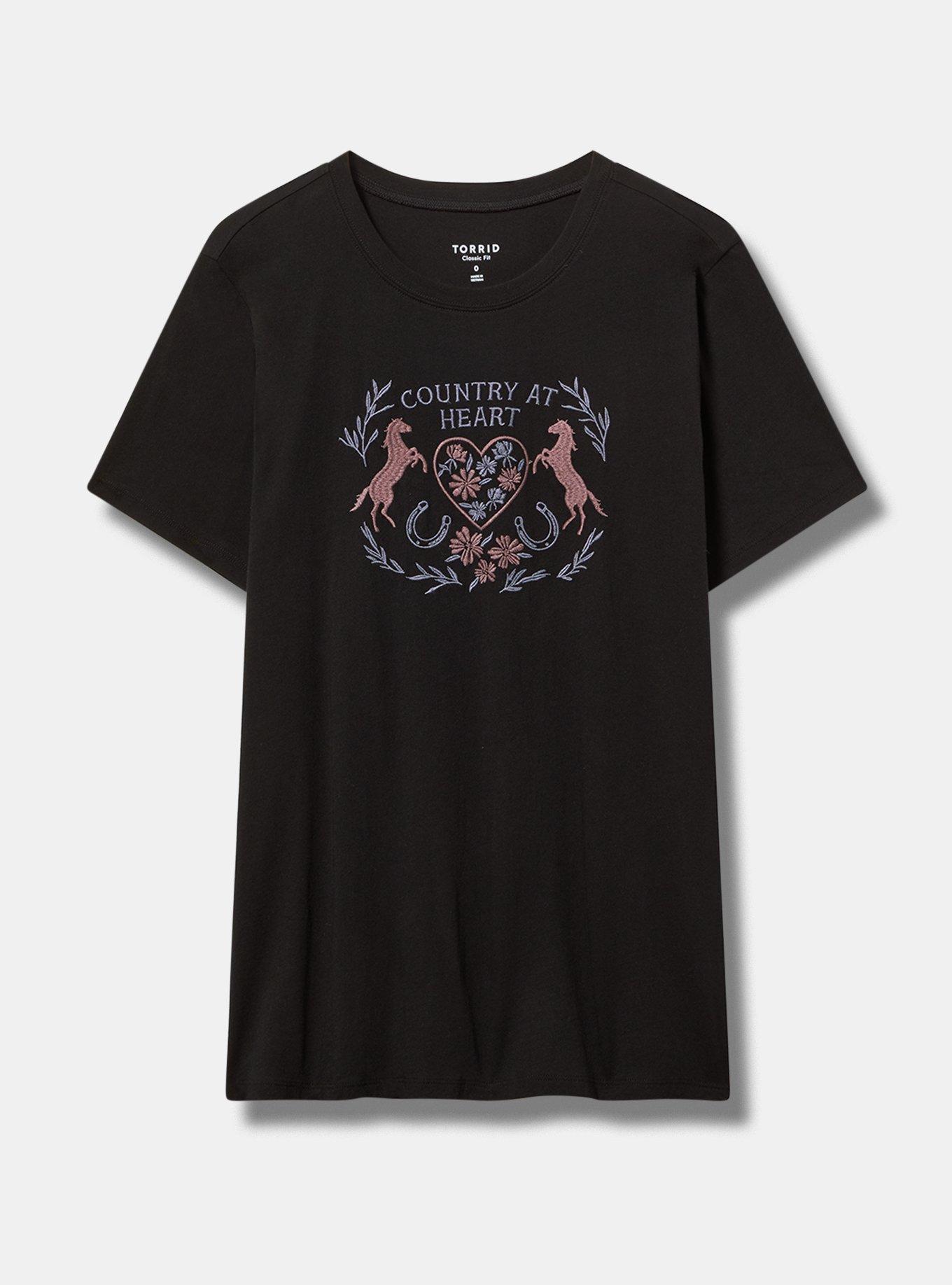 Country At Heart Classic Heritage Jersey Tee Product Image