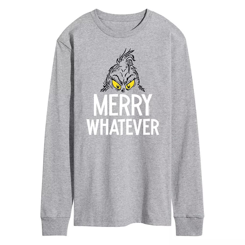 Mens Dr. Seuss Grinch Merry Whatever Long Sleeve Tee Product Image