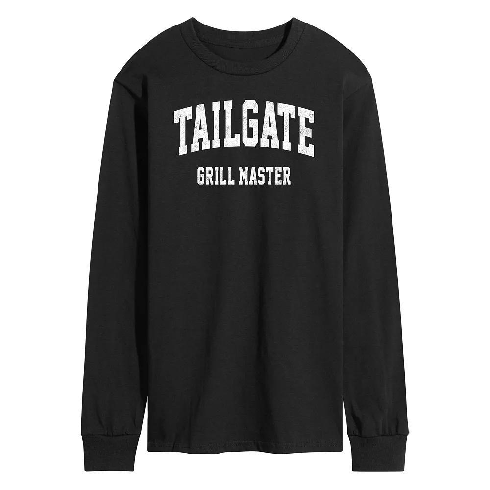 Mens Tailgate Grill Master Long Sleeve Graphic Tee Product Image