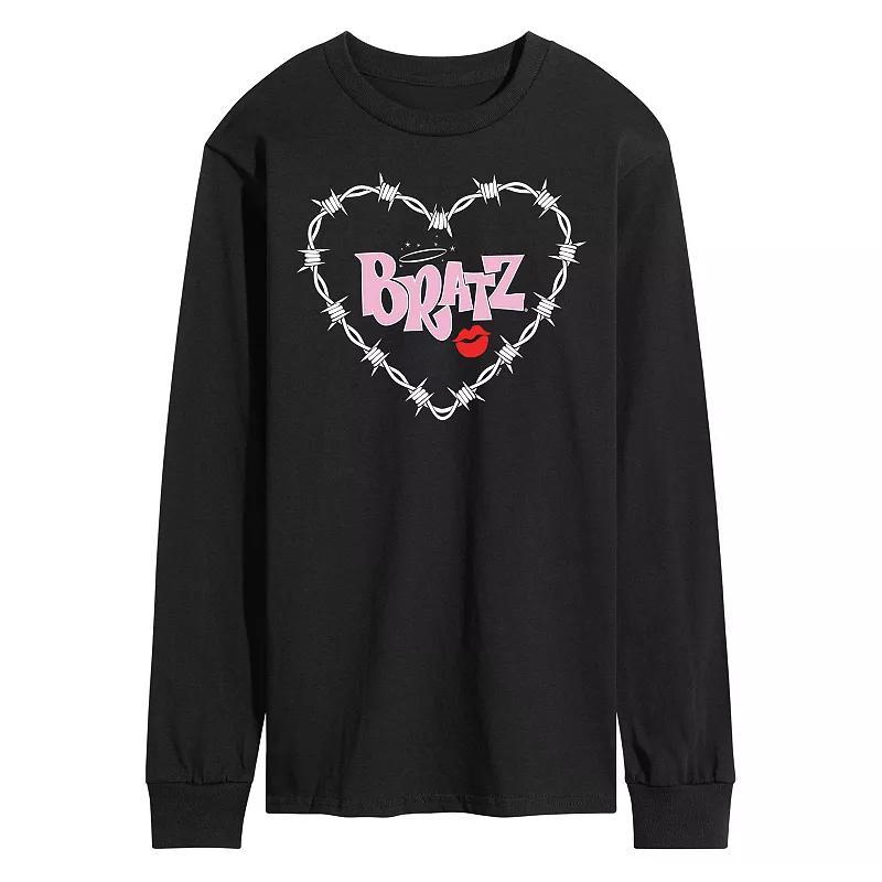 Mens Dog With Retro Mountain Long Sleeve Graphic Tee Product Image